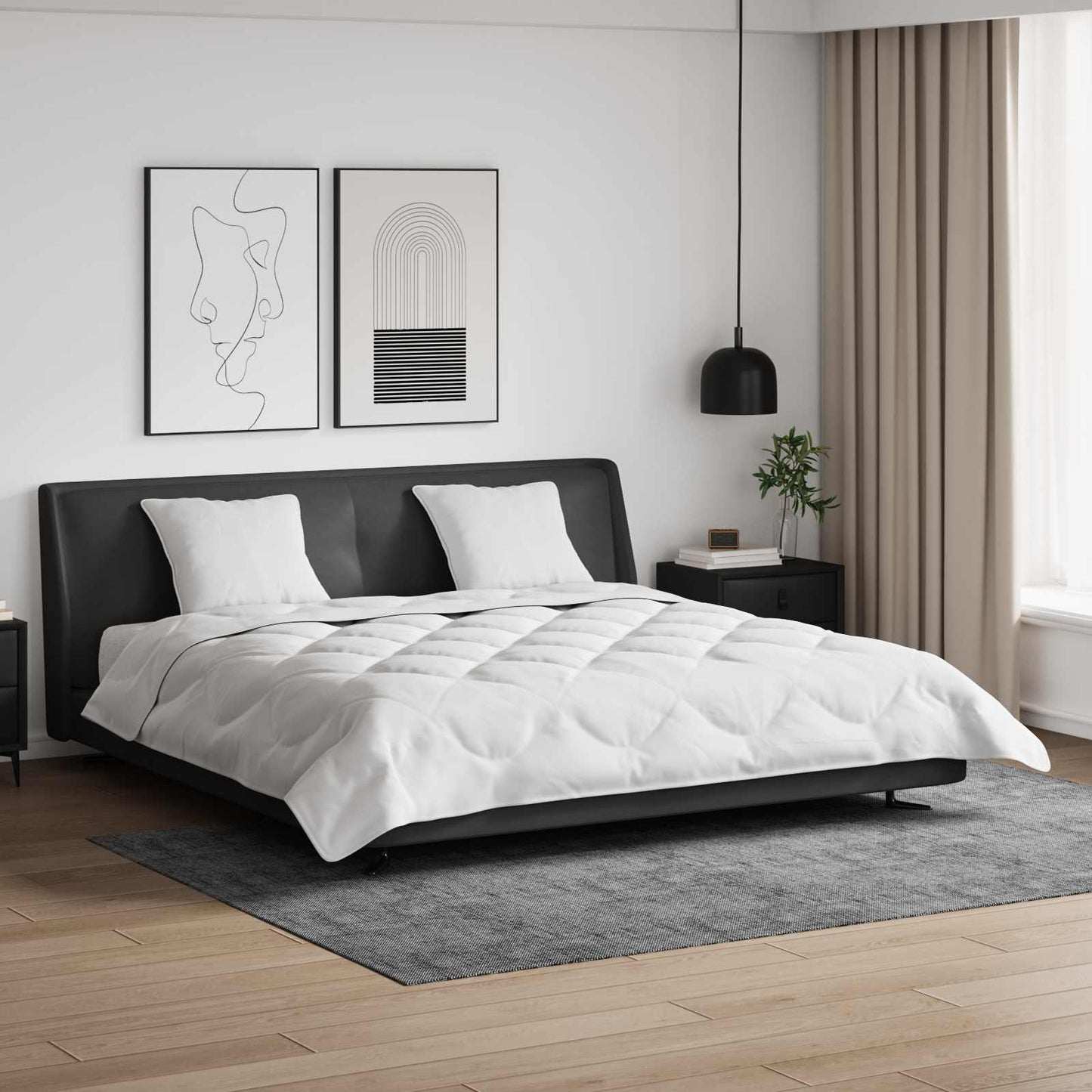 JUNG Vida Sommerdecke mit Kissen 3 pcs Weiß Mikrofaser