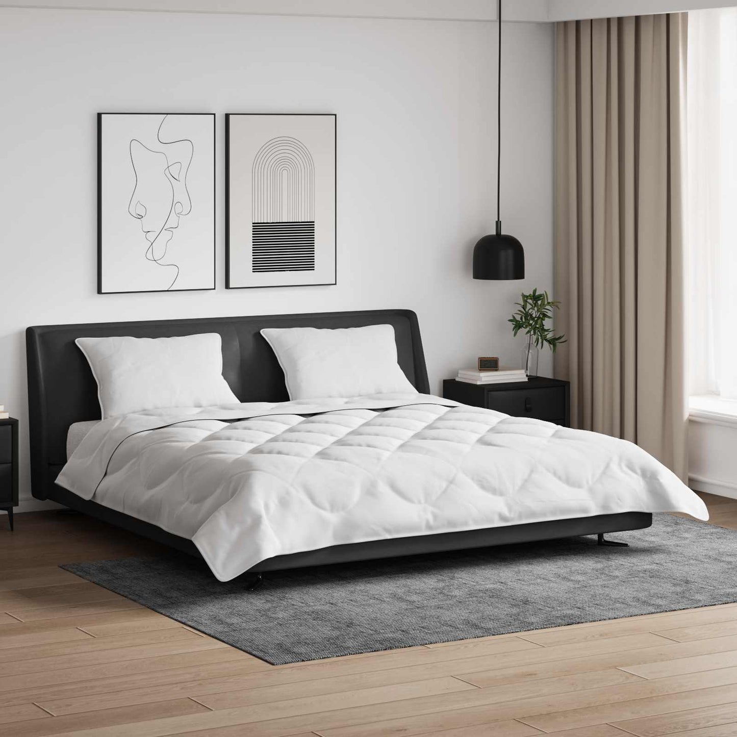 JUNG Vida Sommerdecke mit Kissen 3 pcs Weiß Mikrofaser