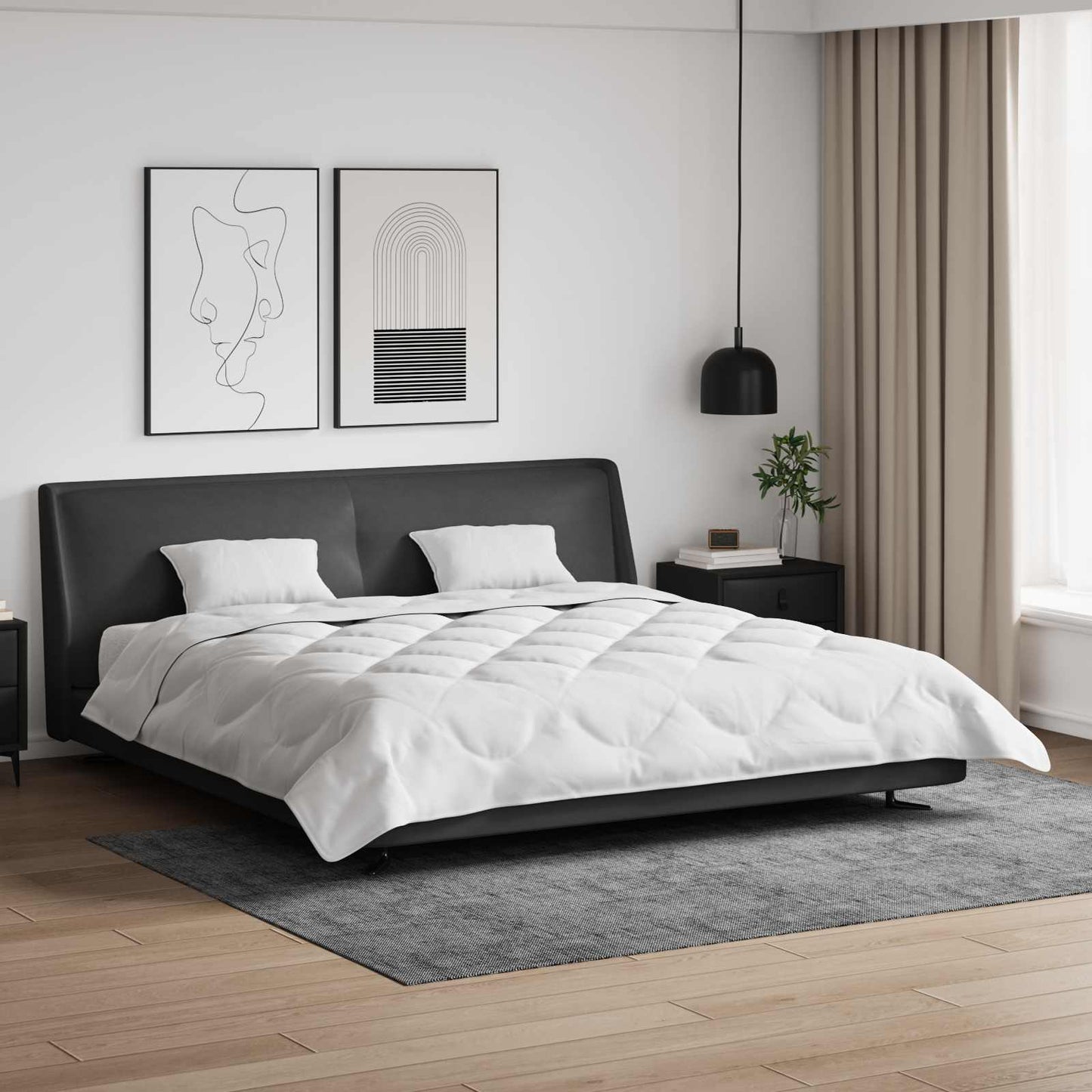 JUNG Vida Sommerdecke mit Kissen 3 pcs Weiß Mikrofaser