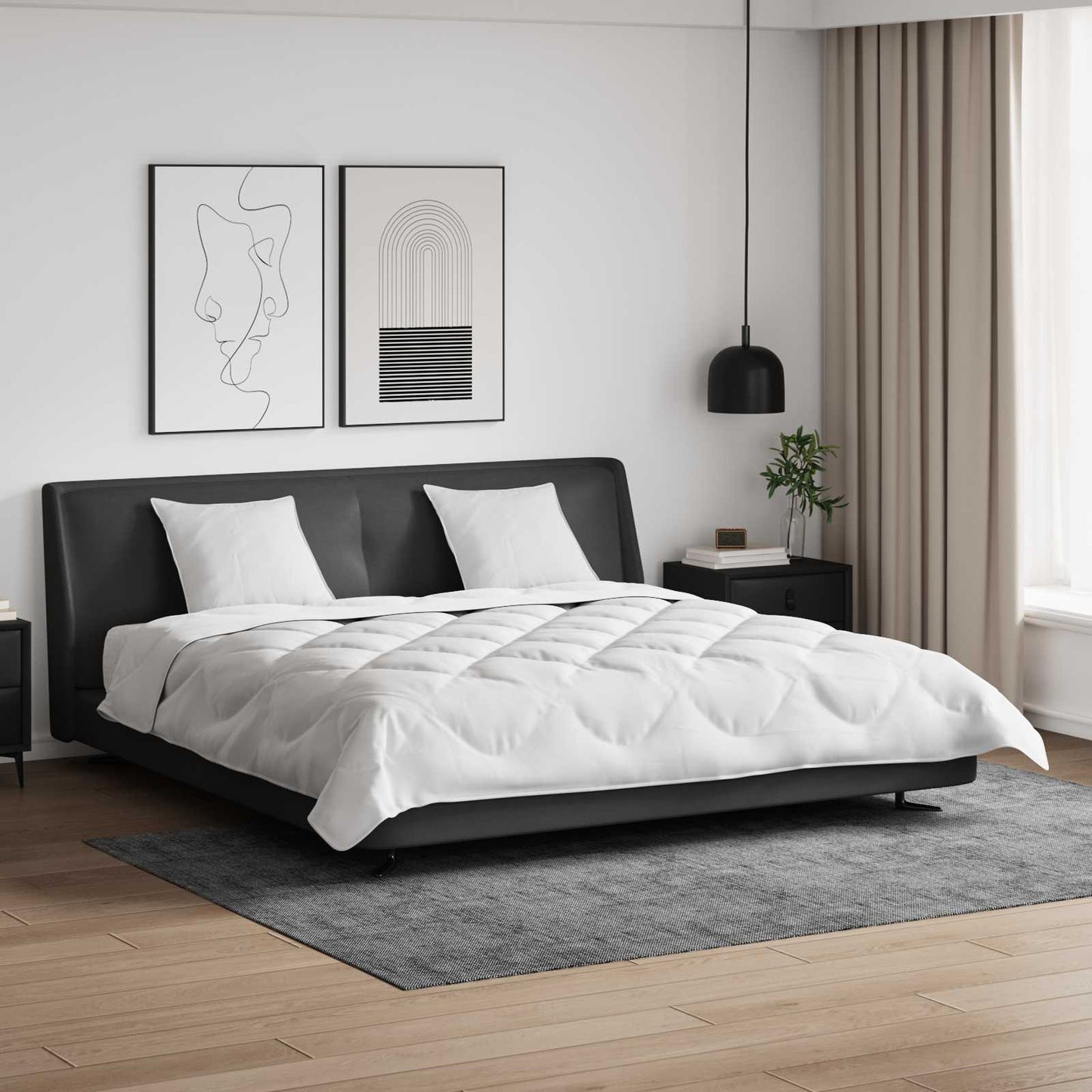 JUNG Vida Decke mit Kissen mit Kissen 3 pcs Weiß Mikrofaser