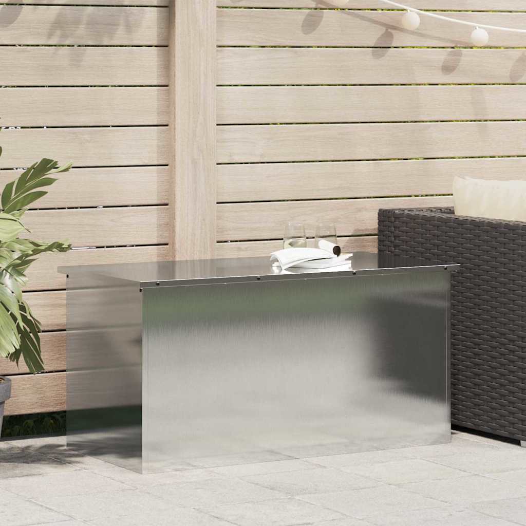 JUNG Vida Außenlagerbox Silber 100 x 50,5 x 50 cm Stahl