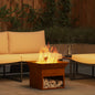 JUNG Vida Feuerstelle Rostig 50 x 50 x 40 cm Wetterfeststahl