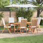 JUNG Vida Gartenstuhl 6 pcs Braun und Weiß 57 x 71,5 x 104 cm
