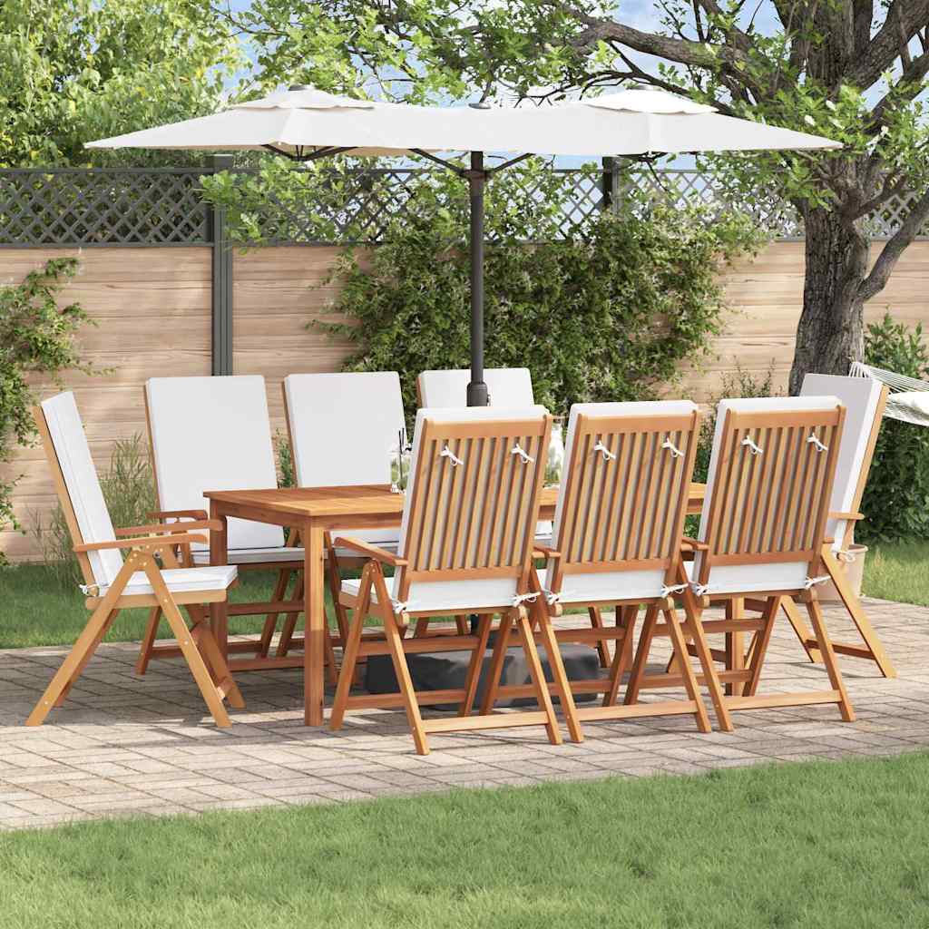 JUNG Vida Gartenstuhl 8 pcs Braun und Weiß 57 x 71,5 x 104 cm