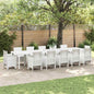 JUNG Vida Gartentisch Weiß 400 x 100 x 73 cm Poly-Rattan