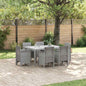 JUNG Vida Garten Essgruppe 7 pcs Hellgrau Polt Rattan