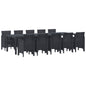 JUNG Vida Garten Essgruppe 11 pcs Anthrazit Kunststoff