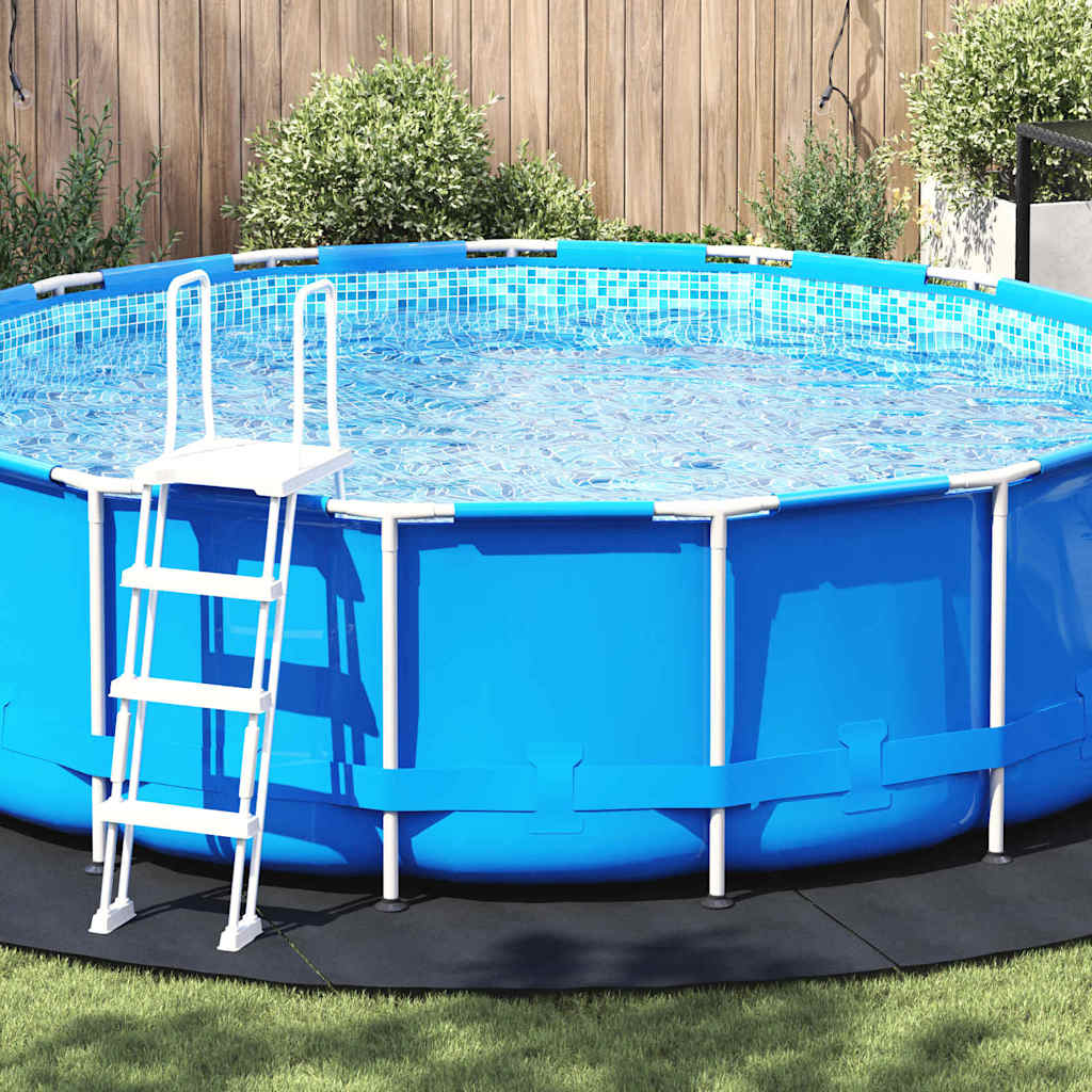 JUNG Vida Bodenfolie für Pools Schwarz Ø 458 cm Vliesstoff