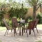 JUNG Vida Garten Essgruppe 5 pcs Braun und Schwarz