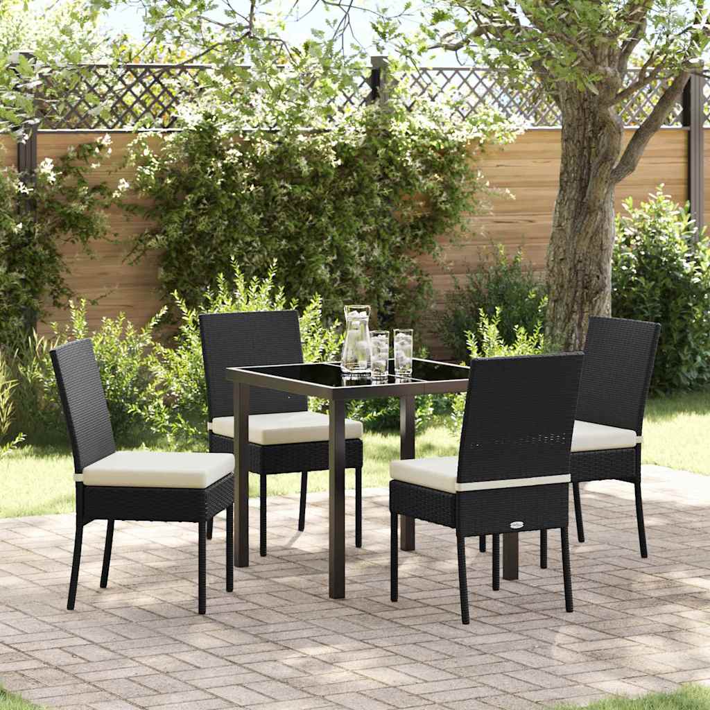 JUNG Vida Garten Essgruppe 5 pcs Schwarz Pulverbeschichteter Stahl