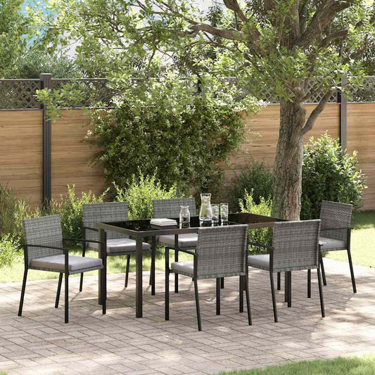 JUNG Vida Garten Essgruppe 7 pcs Grau Pulverbeschichteter Stahl