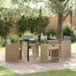 JUNG Vida Garten Essgruppe 5 pcs Beige Poly-Rattan