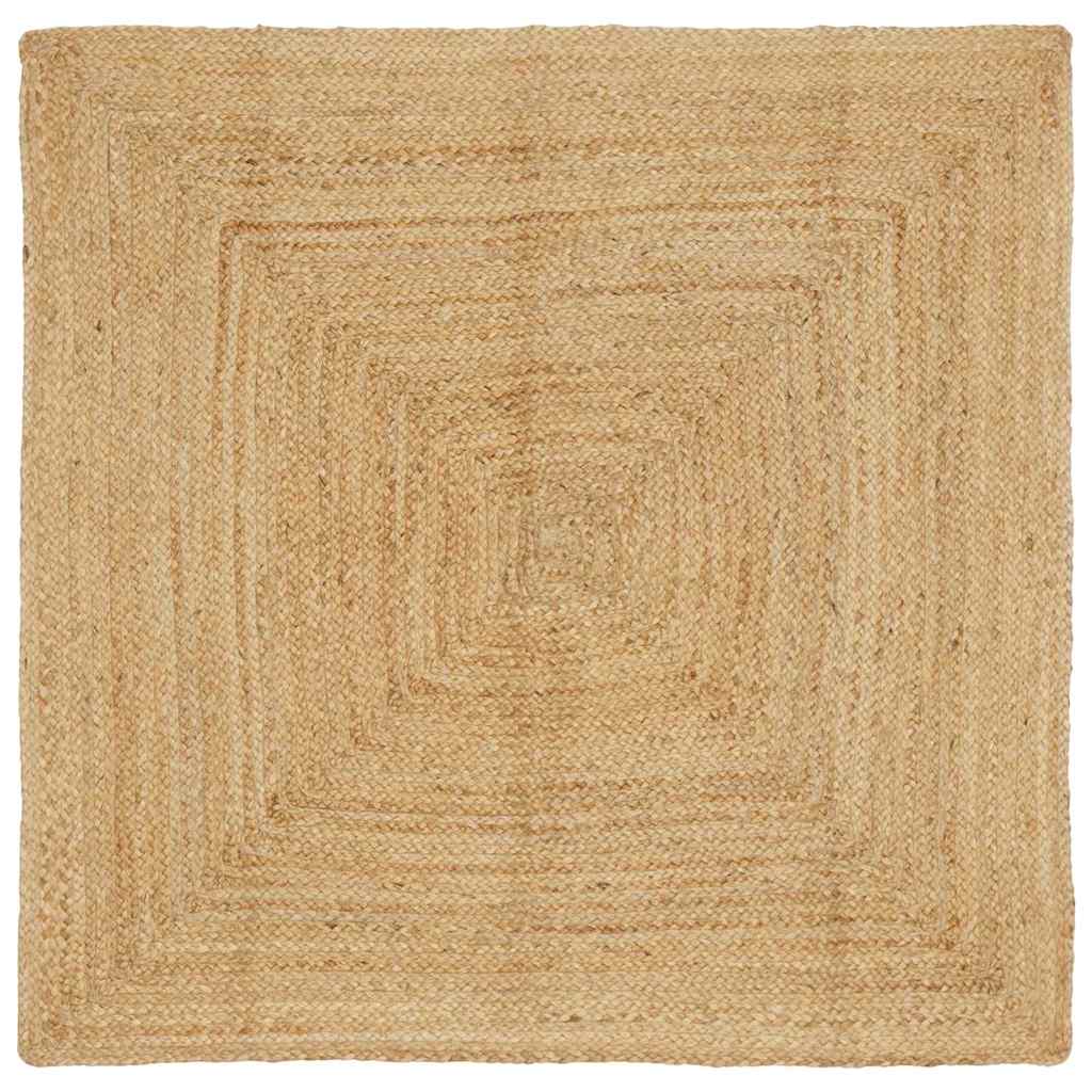 JUNG Vida Bereichsteppich Beige 120 x 120 cm Jute