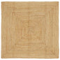 JUNG Vida Bereichsteppich Beige 120 x 120 cm Jute