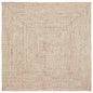 JUNG Vida Bereichsteppiche Natürlich und Weiß 160 x 160 cm Jute