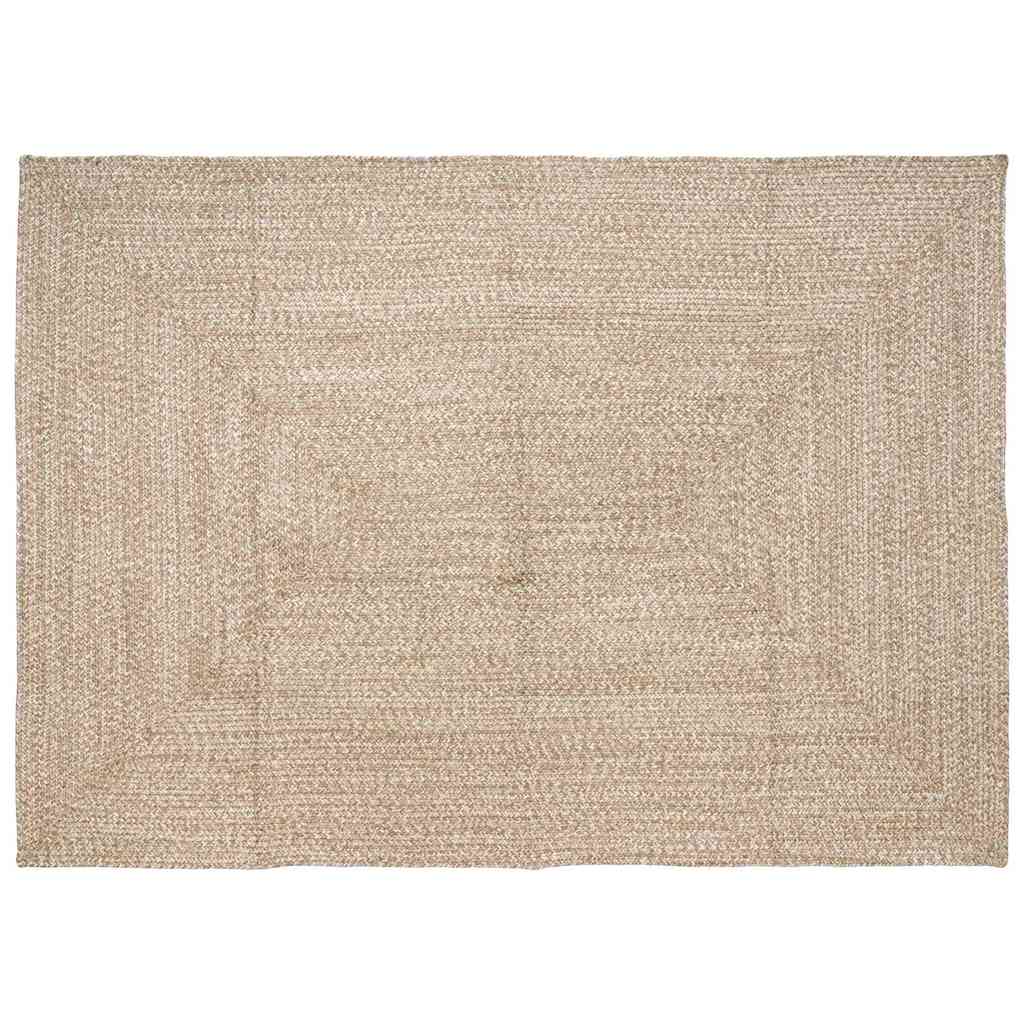 JUNG Vida Bereichsteppiche Natürlich und Weiß 160 x 230 cm Jute