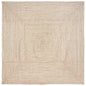 JUNG Vida Bereichsteppiche Natürlich und Weiß 240 x 240 cm Jute