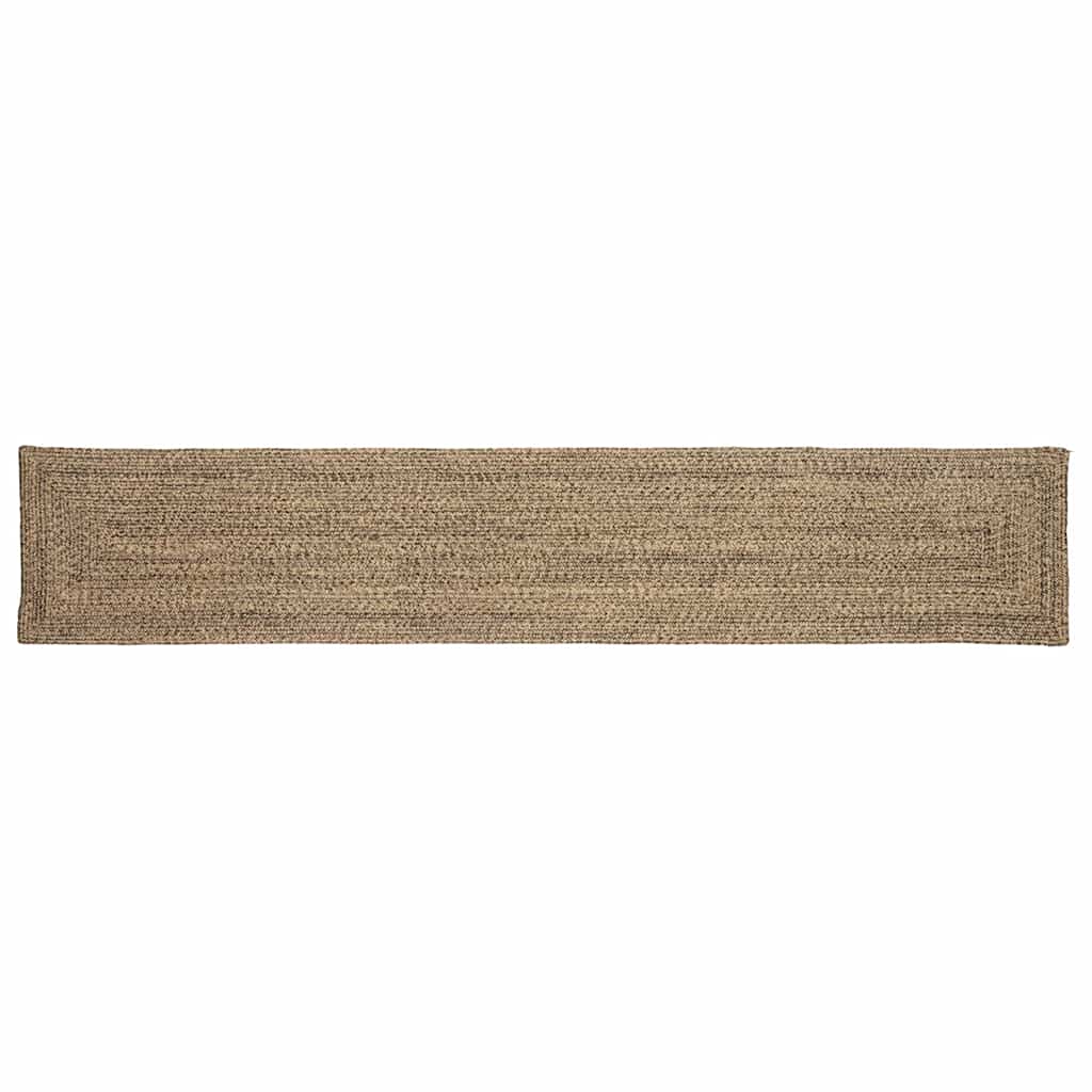 JUNG Vida Bereichsteppiche Natürlich und Schwarz 60 x 400 cm Jute