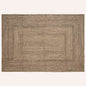 JUNG Vida Bereichsteppiche Natürlich und Schwarz 240 x 340 cm Jute