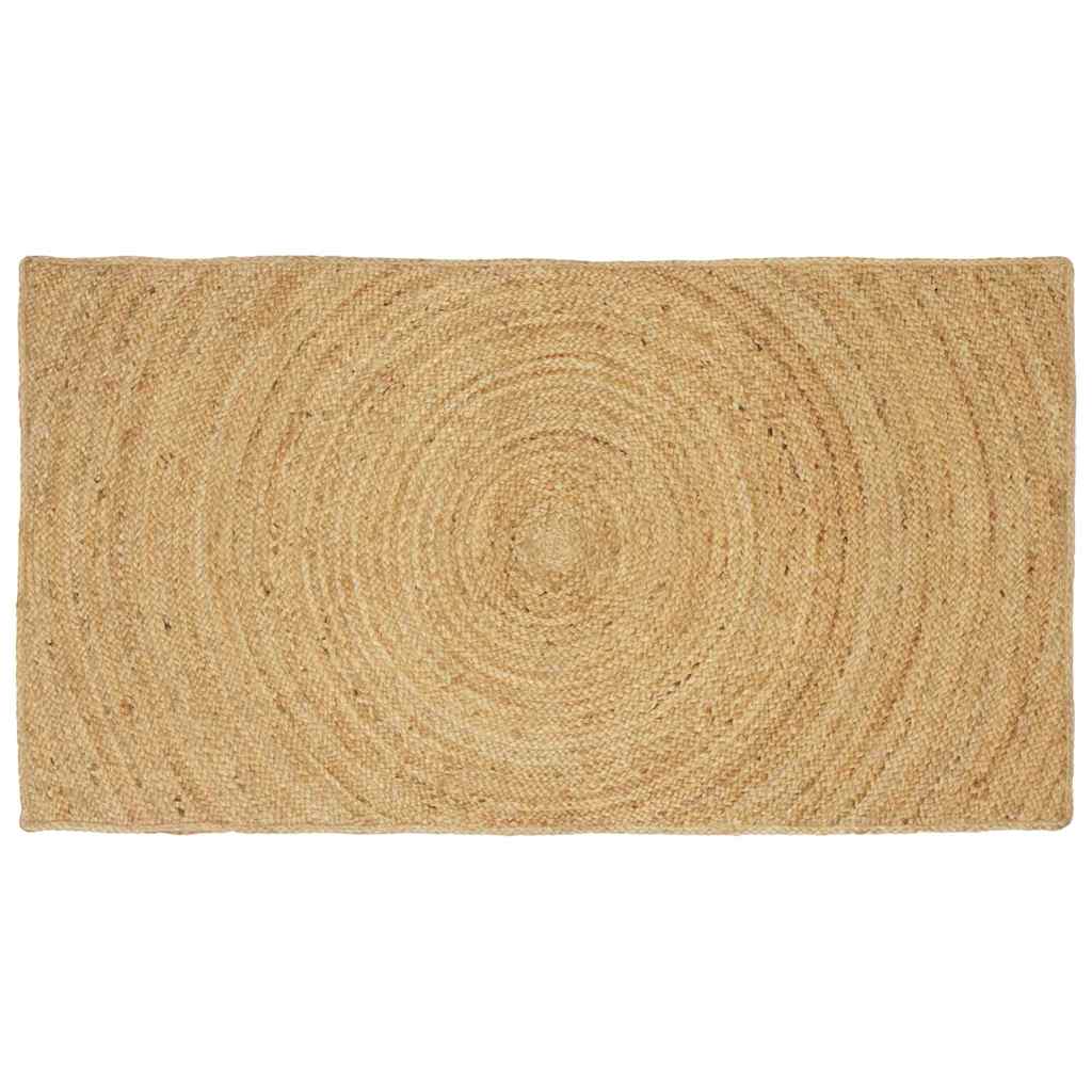 JUNG Vida Bereichsteppiche Rechtwinklig Braun 60 x 110 cm Jute