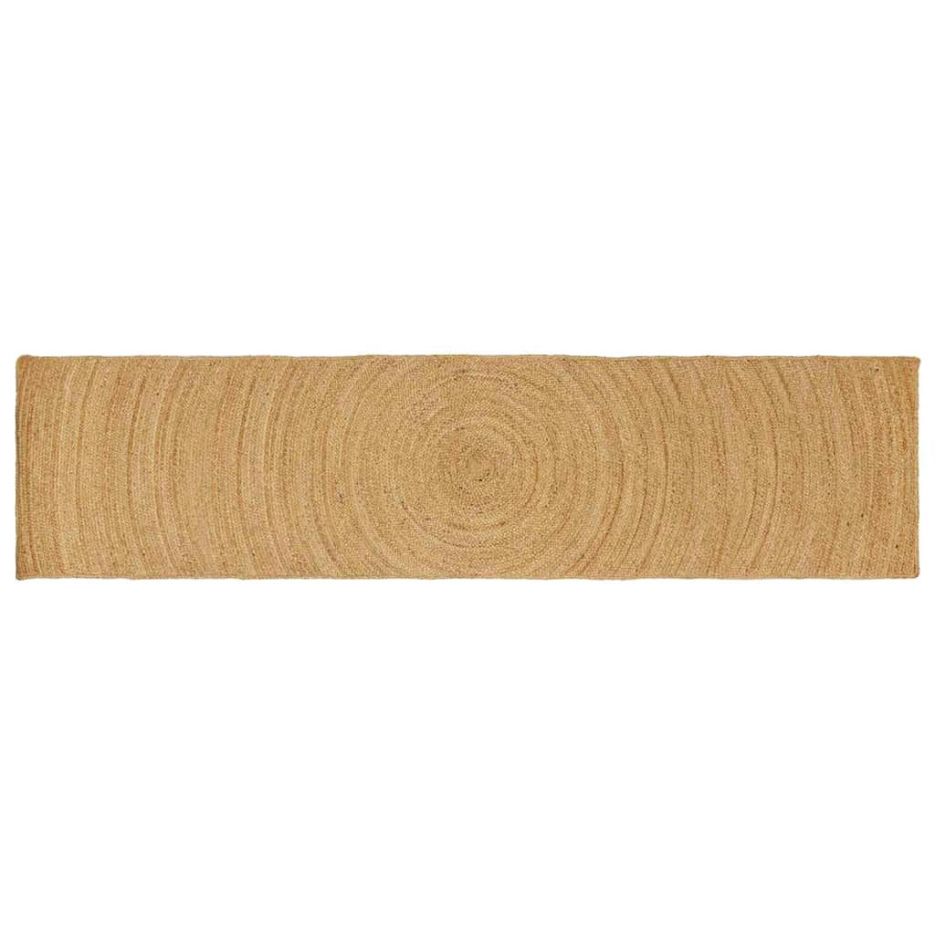JUNG Vida Bereichsteppiche Rechtwinklig Braun 60 x 400 cm Jute