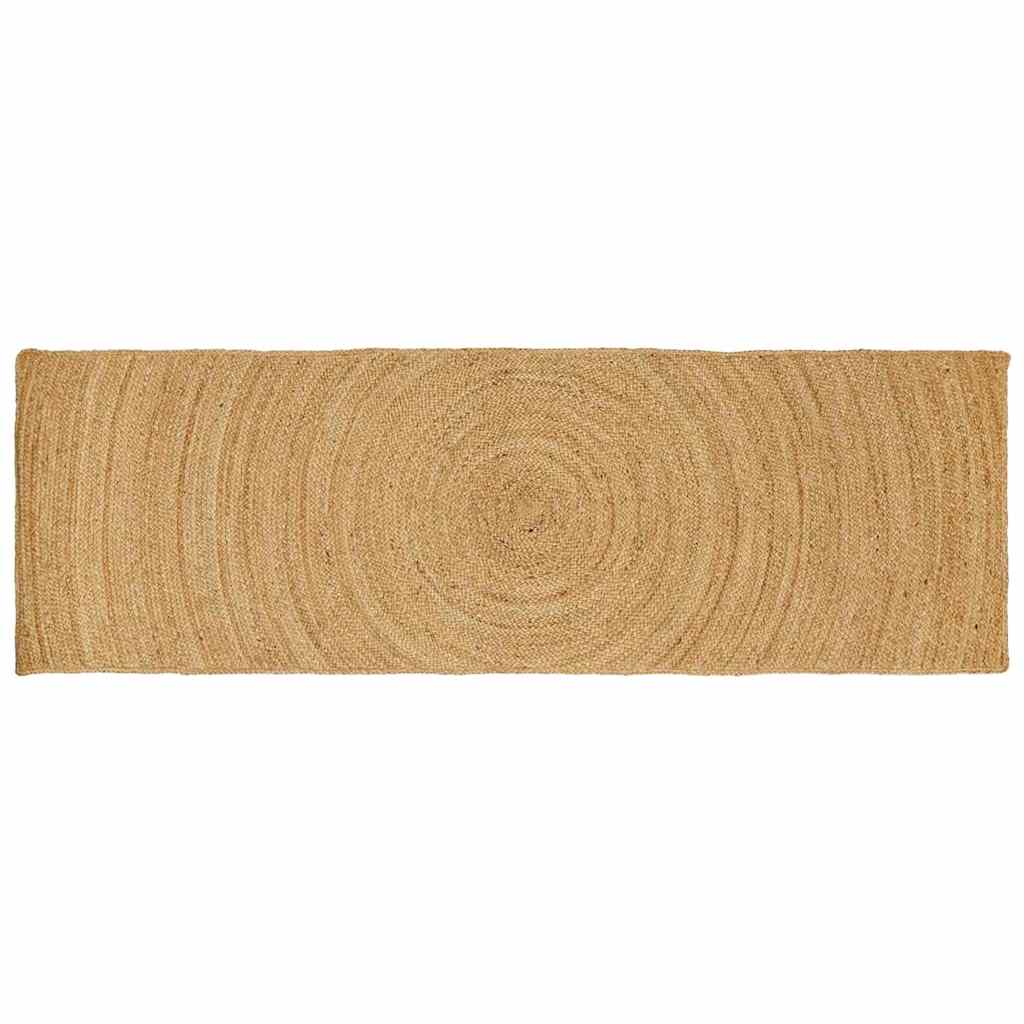 JUNG Vida Bereichsteppiche Rechtwinklig Braun 80 x 300 cm Jute