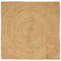 JUNG Vida Bereichsteppiche Quadratisch Braun 160 x 160 cm Jute