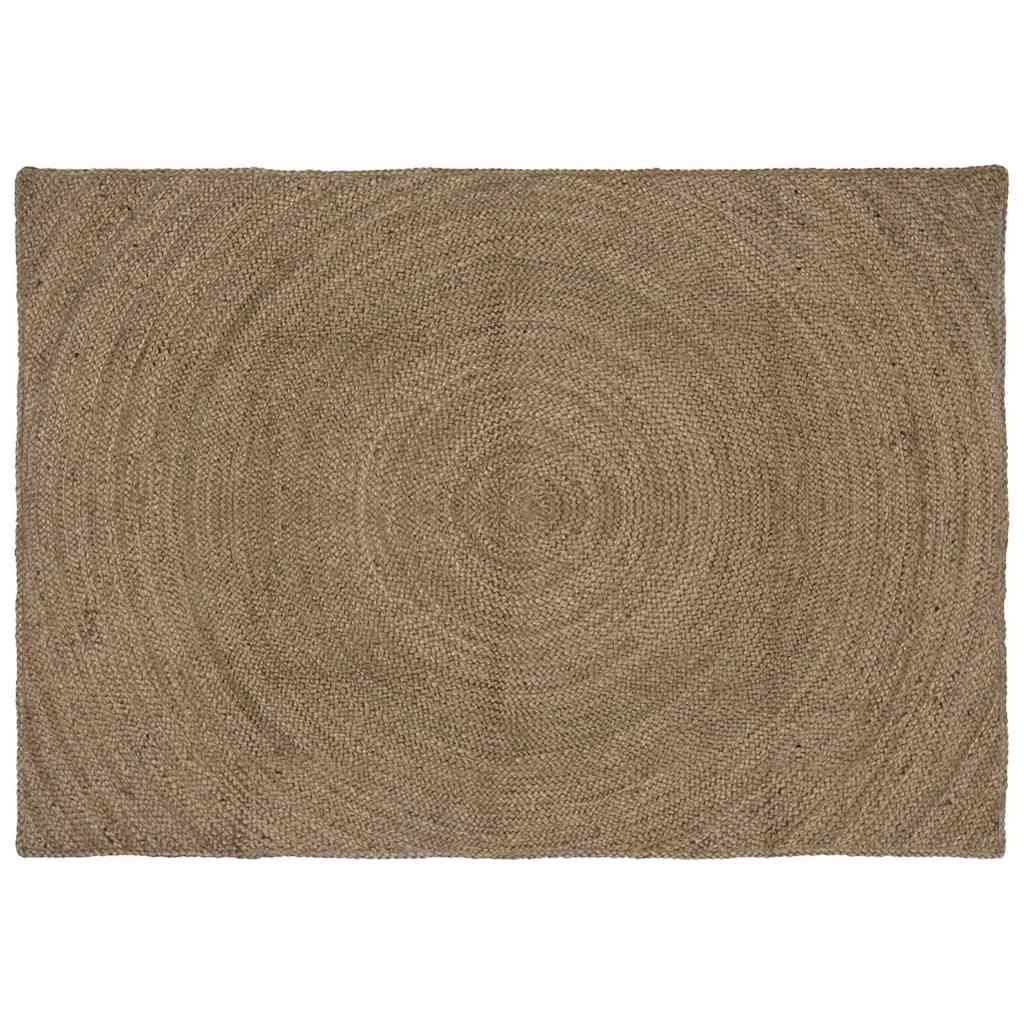 JUNG Vida Bereichsteppiche Rechtwinklig Grau 120 x 170 cm Jute