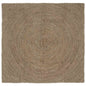JUNG Vida Bereichsteppiche Quadratisch Grau 160 x 160 cm Jute