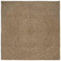 JUNG Vida Bereichsteppiche Quadratisch Grau 300 x 300 cm Jute