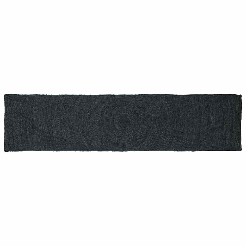 JUNG Vida Bereichsteppiche Rechtwinklig Dunkelgrau 60 x 250 cm Jute