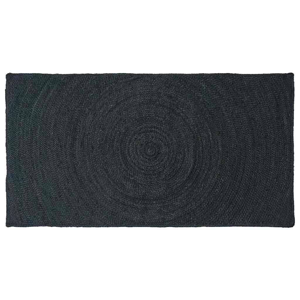 JUNG Vida Bereichsteppiche Rechtwinklig Dunkelgrau 80 x 150 cm Jute