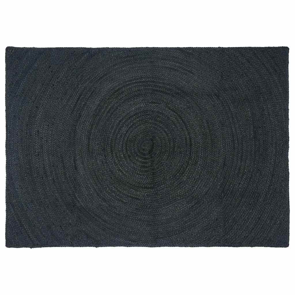 JUNG Vida Bereichsteppiche Rechtwinklig Dunkelgrau 140 x 200 cm Jute