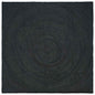 JUNG Vida Bereichsteppiche Quadratisch Dunkelgrau 300 x 300 cm Jute