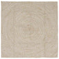 JUNG Vida Bereichsteppiche Natürlich und Weiß 160 x 160 cm Jute