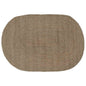 JUNG Vida Bereichsteppiche Oval Grau 122 x 183 cm Jute