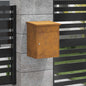JUNG Vida Paketdrop-Box mit Tür Rostig 47,5 x 38 x 59 cm Wetterfeststahl