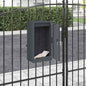 JUNG Vida Briefkasten mit Speicher Anthrazit 30 x 20 x 55 cm Stahl