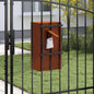 JUNG Vida Briefkasten mit Speicher Rostig 30 x 20 x 55 cm Wetterfeststahl