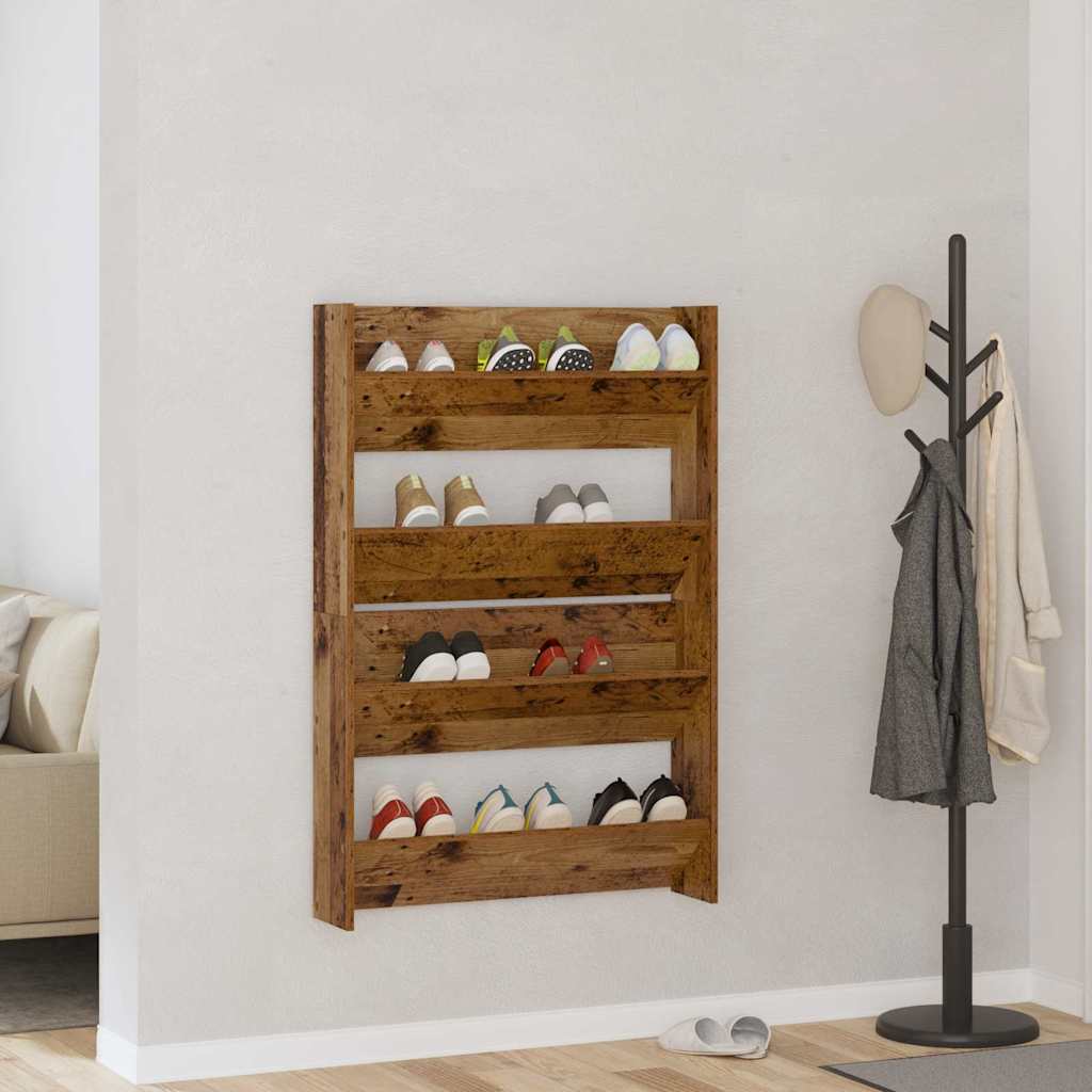 JUNG Vida Schuhschrank 2 pcs Altholz 80 x 18 x 60 cm Holzwerkstoff