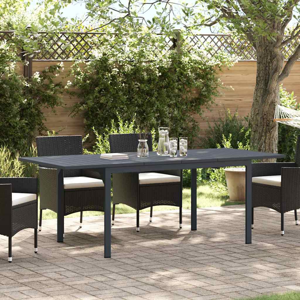 JUNG Vida Ausziehtisch 2 pcs Anthrazit 210 x 90 x 73 cm Stahl