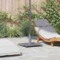 JUNG Vida Sonnenschirmständer Dunkelgraue Holzoptik 45 x 45 x 31 cm