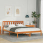 JUNG Vida Bettrahmen Wachsbraun 140 x 190 cm Massives Kiefernholz