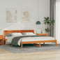 JUNG Vida Bettrahmen Wachsbraun 180 x 200 cm Massives Kiefernholz