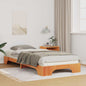 JUNG Vida Bettrahmen Braun 100 x 220 cm Massives Kiefernholz