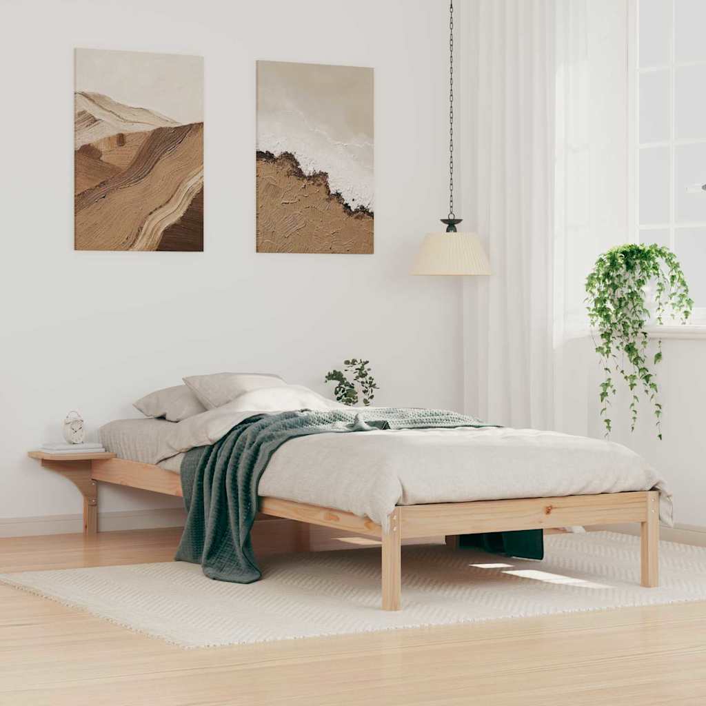 JUNG Vida Bettgestell mit Nachttischen Natur 90 x 210 cm