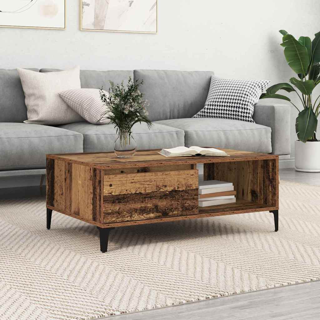 JUNG Vida Couchtisch Altholz 90 x 60 x 35 cm Holzwerkstoff