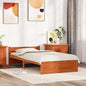 JUNG Vida Bettrahmen Wachsbraun 205.5 x 95.5 x 51 cm Massives Kiefernholz