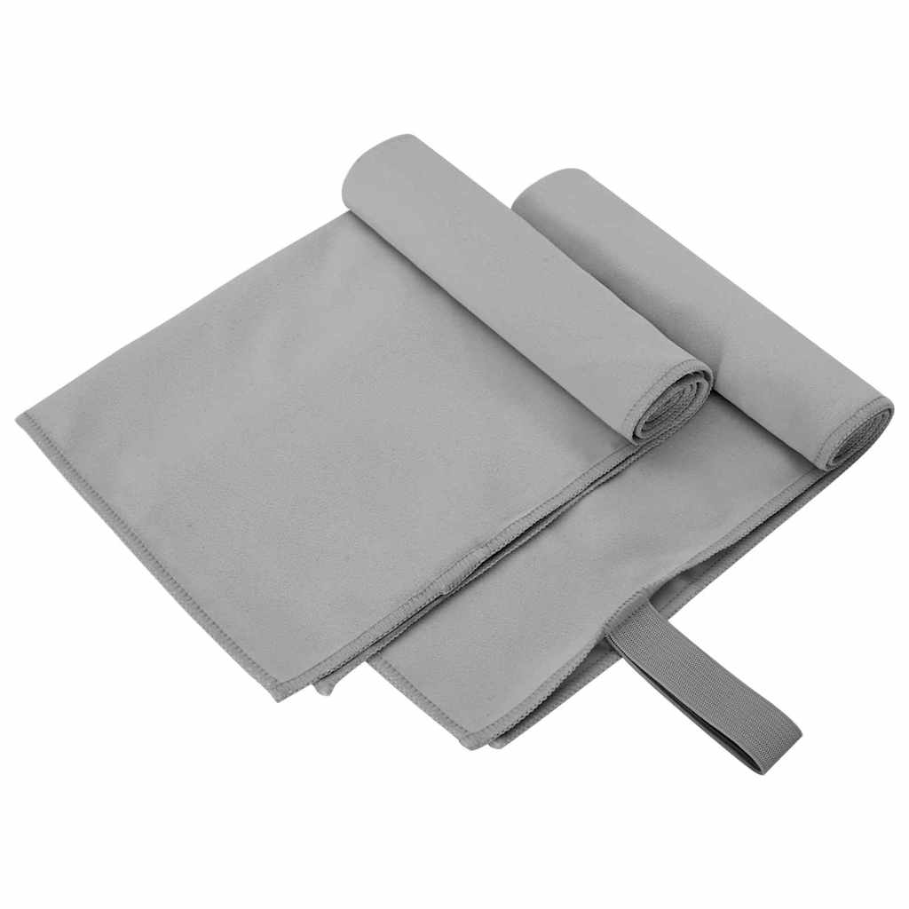 JUNG Vida Sporthandtücher 2 pcs Dunkelgrau 50 x 30 cm