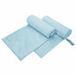 JUNG Vida Sporthandtücher 2 pcs Blau 200 x 100 cm Polyester und Polyamid